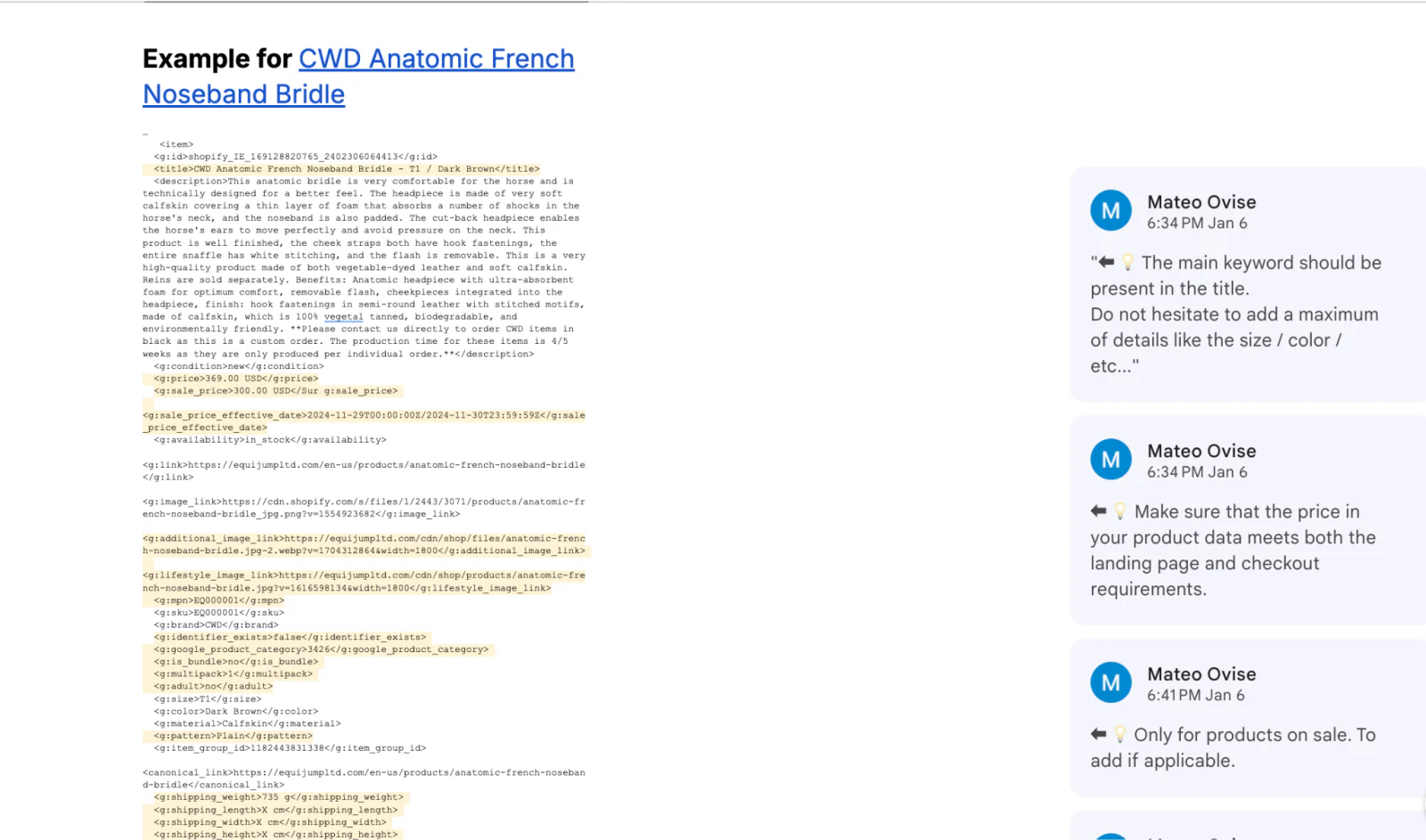 GMC Feed + Structured Data